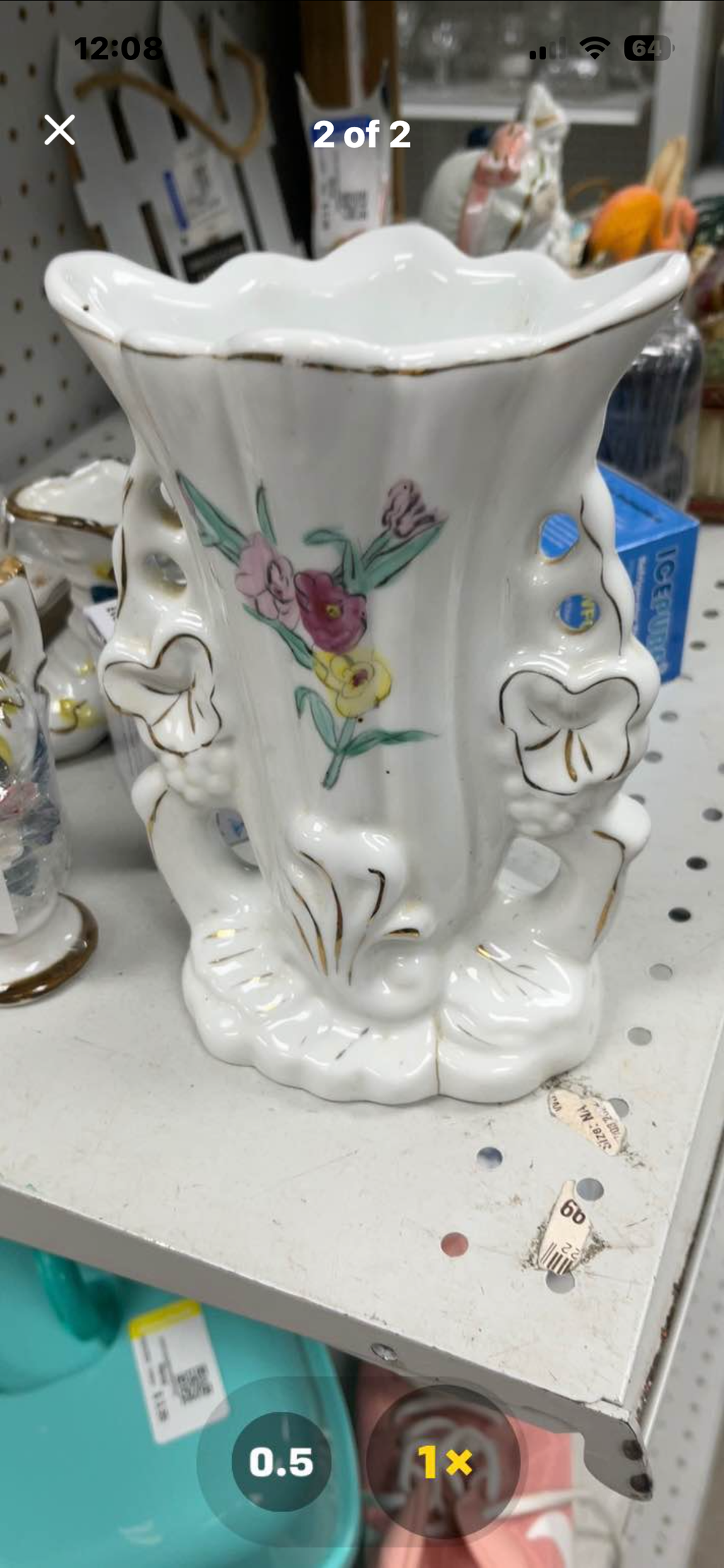 Antique porcelain base